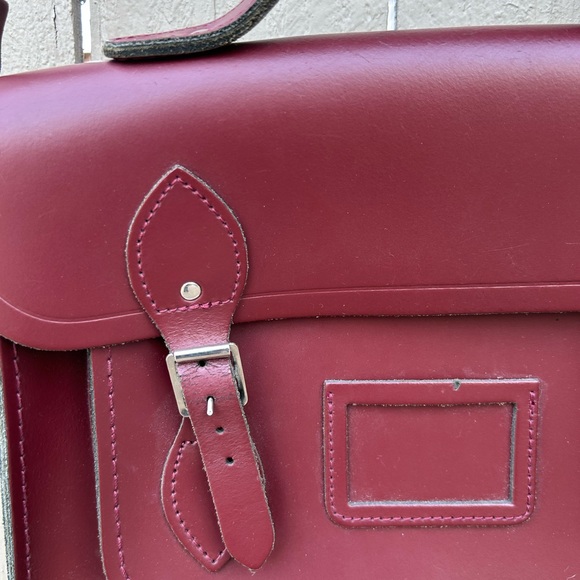 The Cambridge Satchel Company Crossbody Bag Oxblood Made in England - Picture 3 of 16